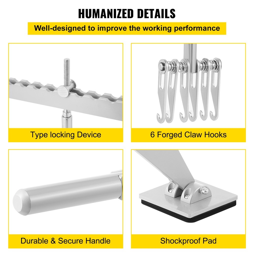 Car Dent Bar Puller Pull Lever Pulling Kit Removal Hammer Repair Auto Body Tool