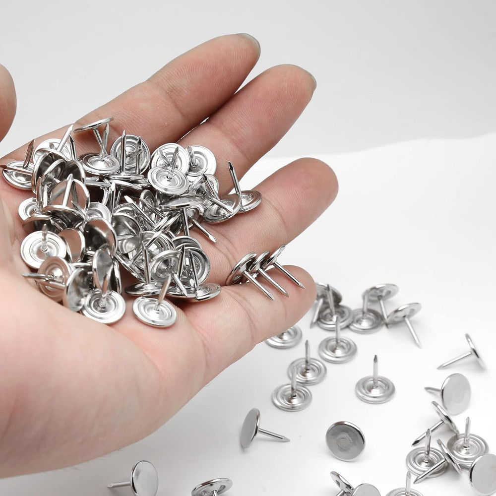 100 tachuelas de cabeza plana para tapicería