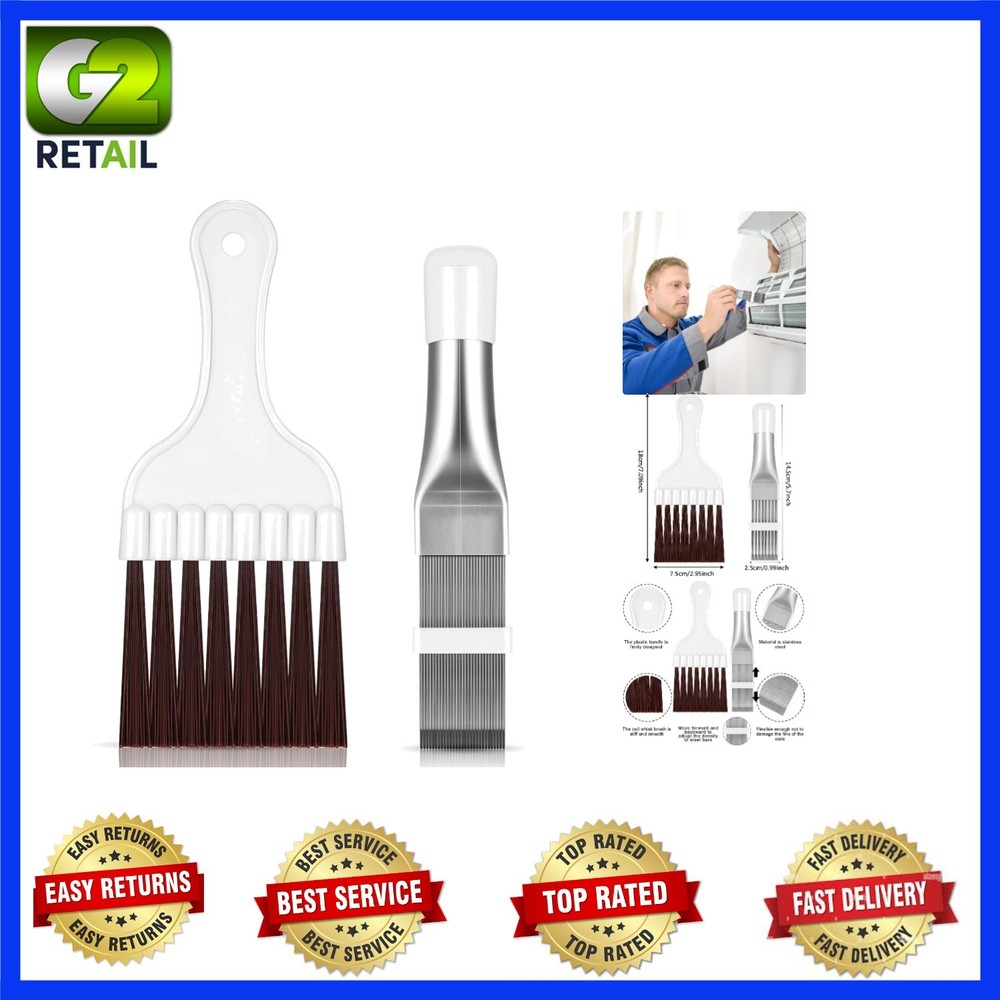 Reusable Fin Cleaner and Air Conditioner Brush Set - Efficient Appliance Care