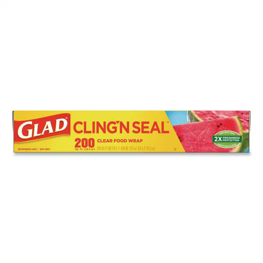 12 In. X 200 Ft. Clear Plastic Cling Wrap (12-Case)