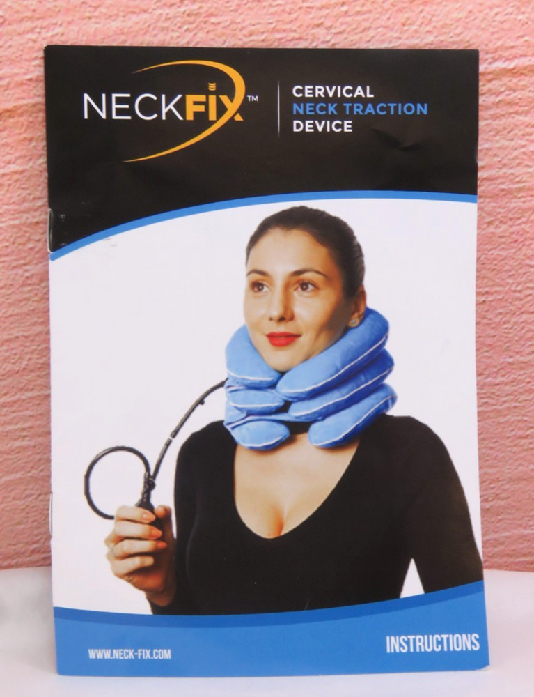 Neckfix Cervical Traction Device 12-17" Open Box w/ Papers, Instructions NICE