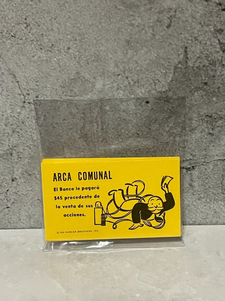 1994 Spanish Monopoly - Replacement Community Chest cards