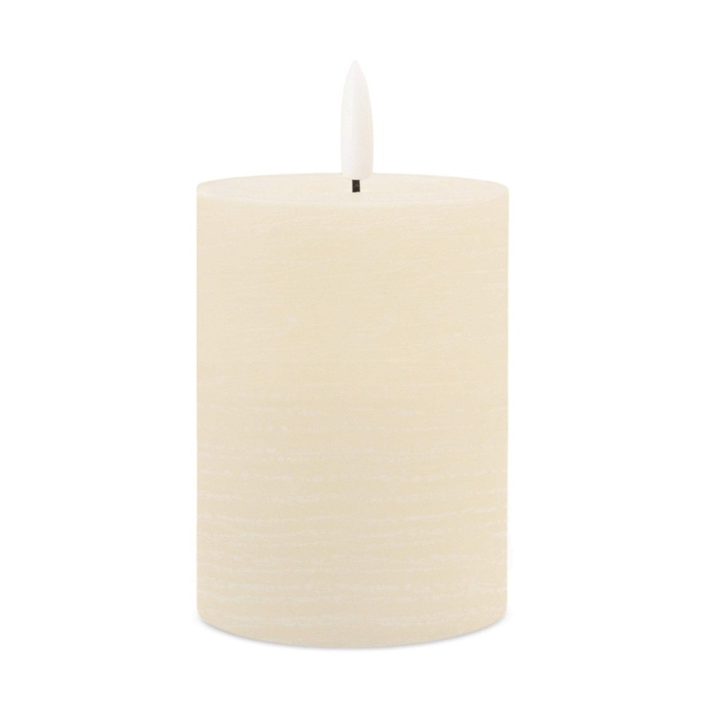 FIA Wick Ivory Pillar Candle (Set / 2)
