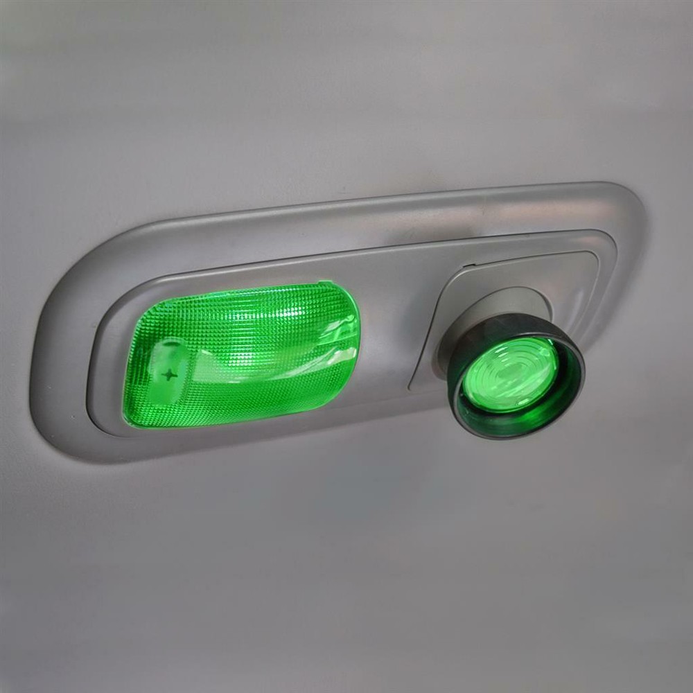 Rectangular Dome Light Lens for 2006+ Peterbilt Trucks - Green
