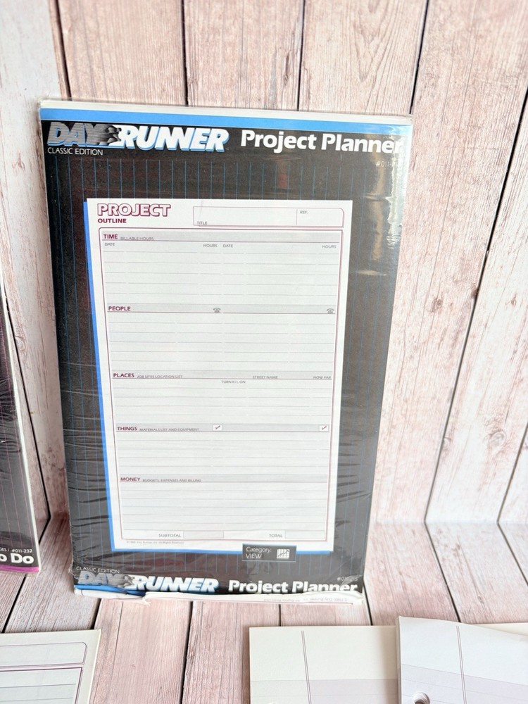 New DayRunner #011-232 #011-215 Project Planner, Things To Do & Extra Notes