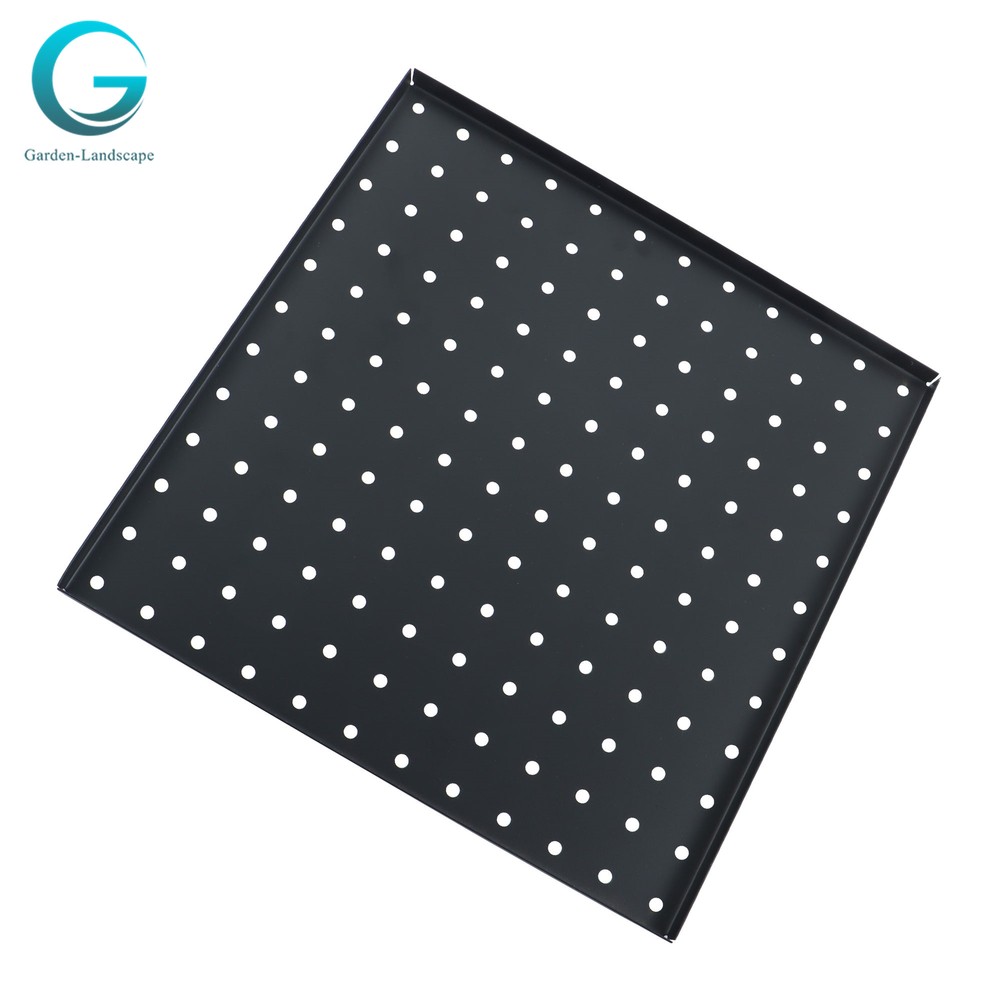 4 Pack Portable Black Metal Pegboards Wall Organizer Panel Storage Hanger Tool