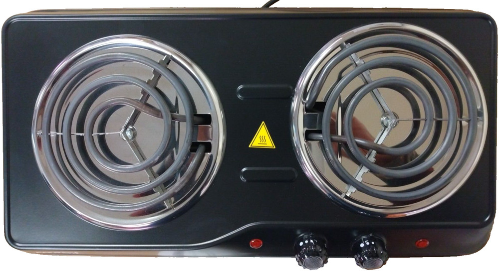 Courant Double Electric Burner 1700W Black