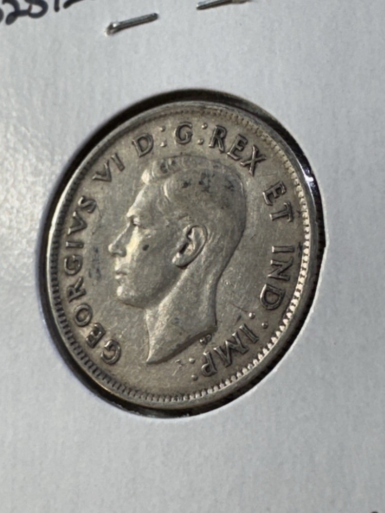 1939 Canada 25 Cents Silver Coin