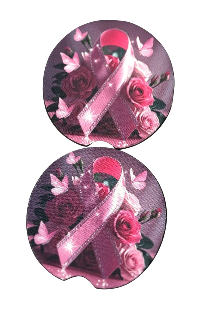 Awareness Ribbon Car Coasters
