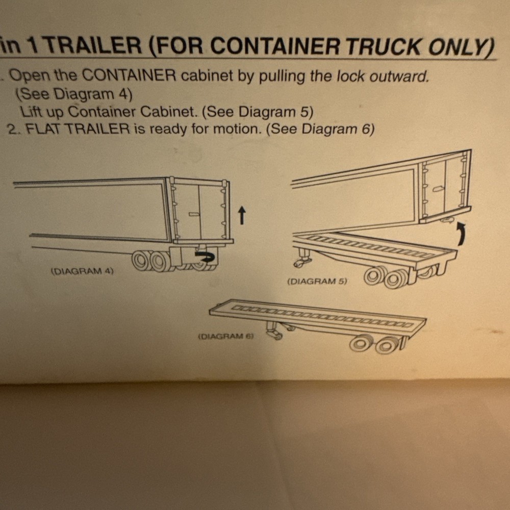 Vintage Remote Control 18-Wheeler Hauler Please See Description