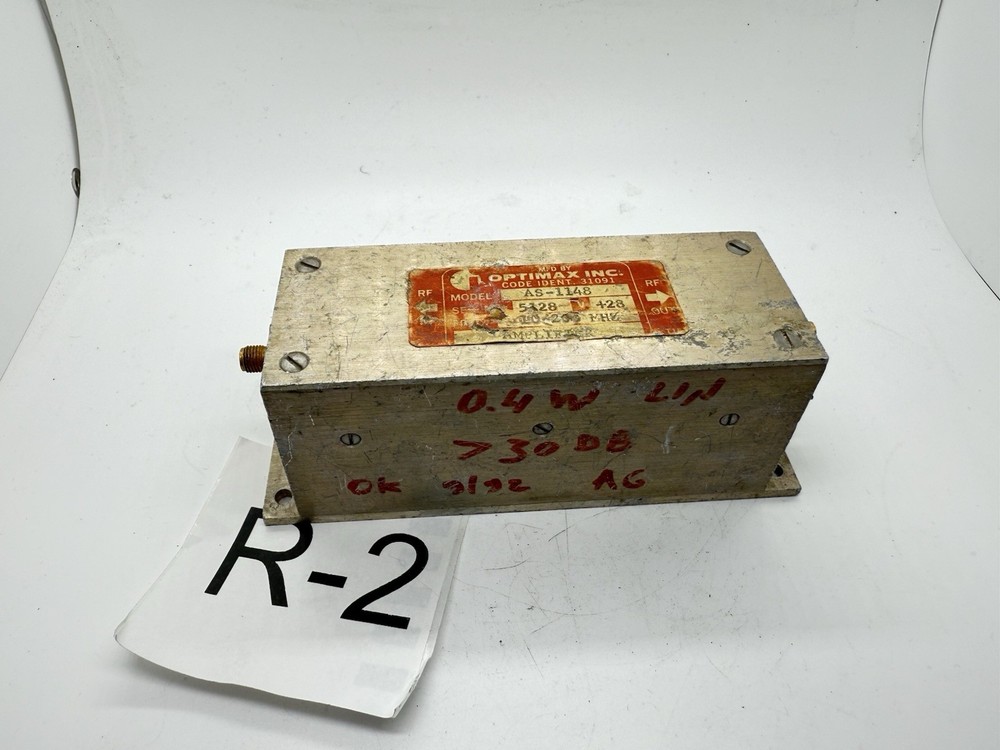 OPTIMAX AS-1148 RF Amplifier | 10–200MHz +28V |