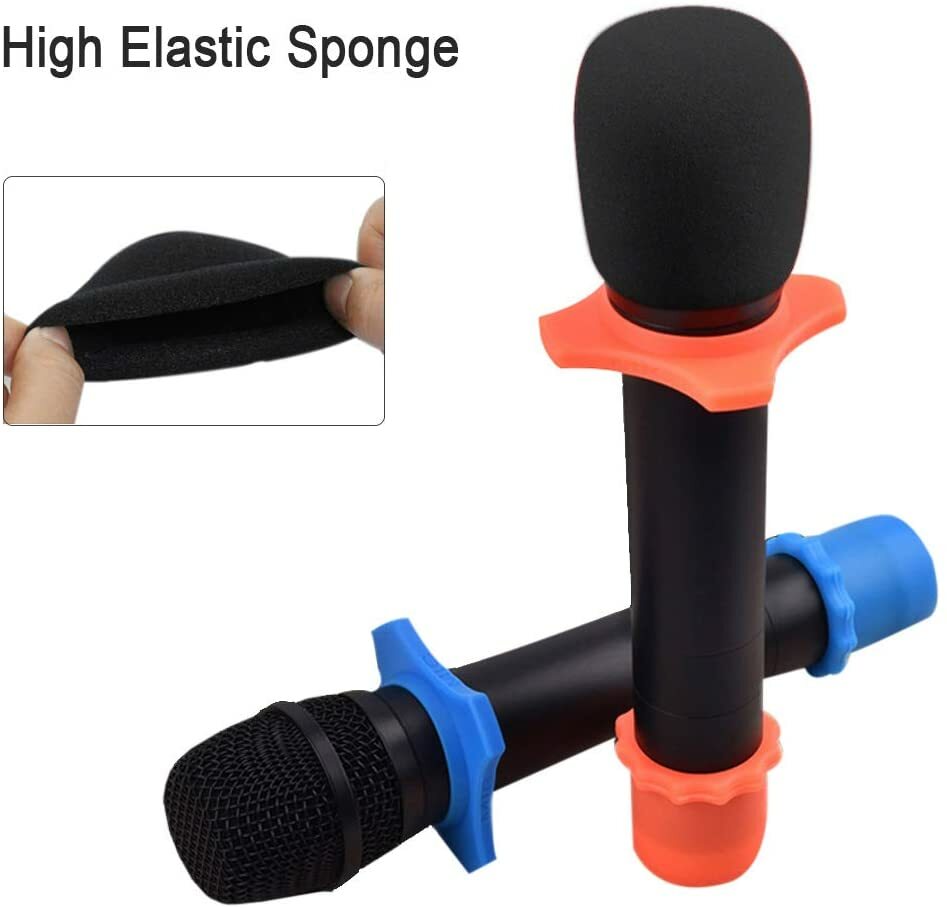 Microphone Windscreen Cover for SM58 Dynamic Vocal Microphone Shure Black 5 Pack