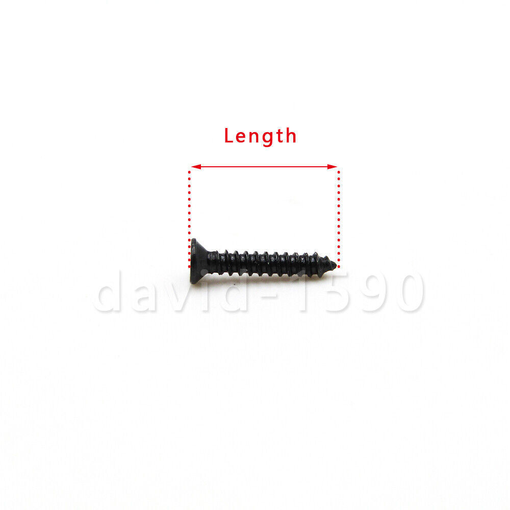 M1 M1.2 M1.4 M1.6 M1.7 Black Phillips Countersunk Head Small Self Tapping Screws