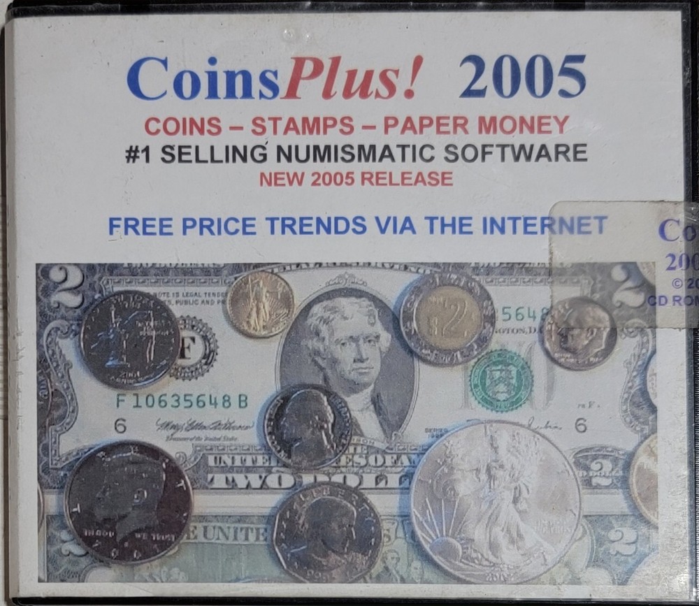 COINS PLUS 2005 CD-ROM NEW OLD STOCK  T3