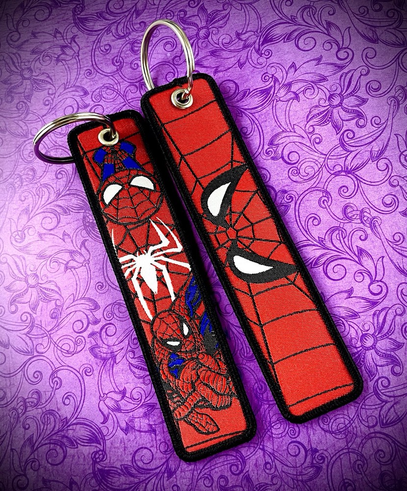 1 Piece Double Sided 5 Inch Spider-Man Keychain