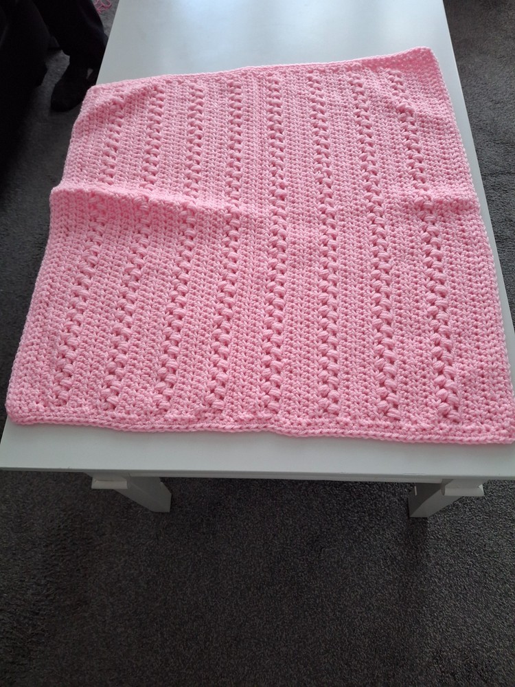 hand made crochet baby blanket new