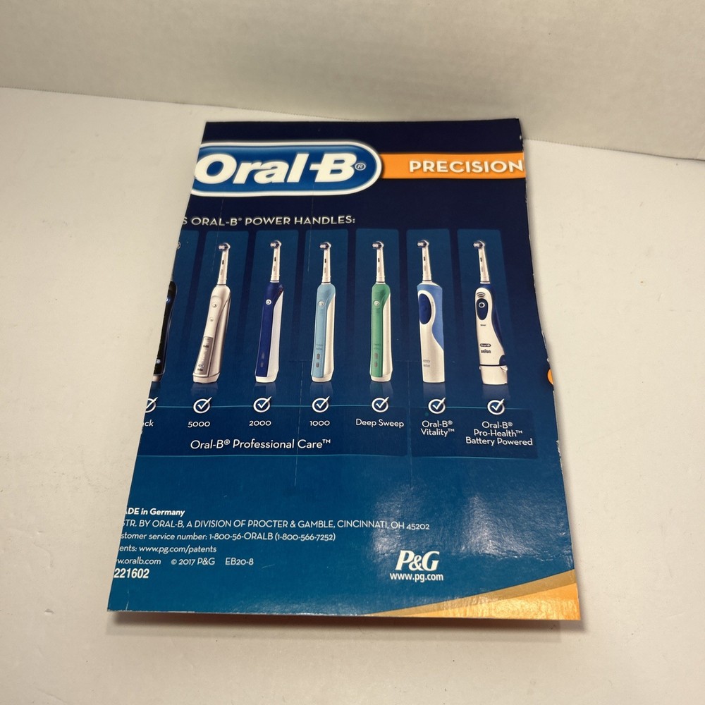 Oral-B Precision Clean Replacement Brush Heads, 8-pack New Cut Box