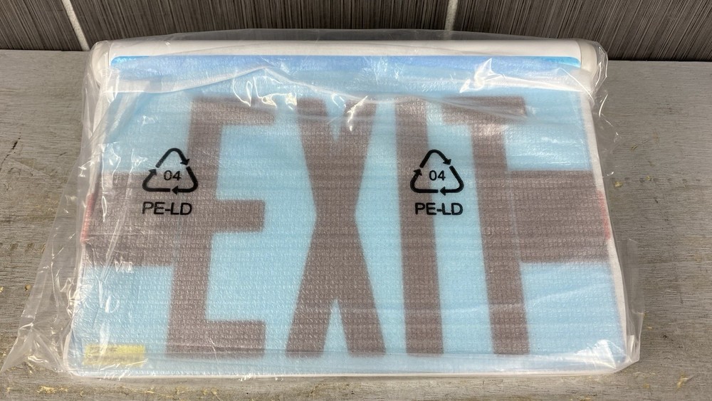 *New*CONTECH Single-face Adjustable Recessed (REXASFREM-P) Edge-Lit EXIT Sign