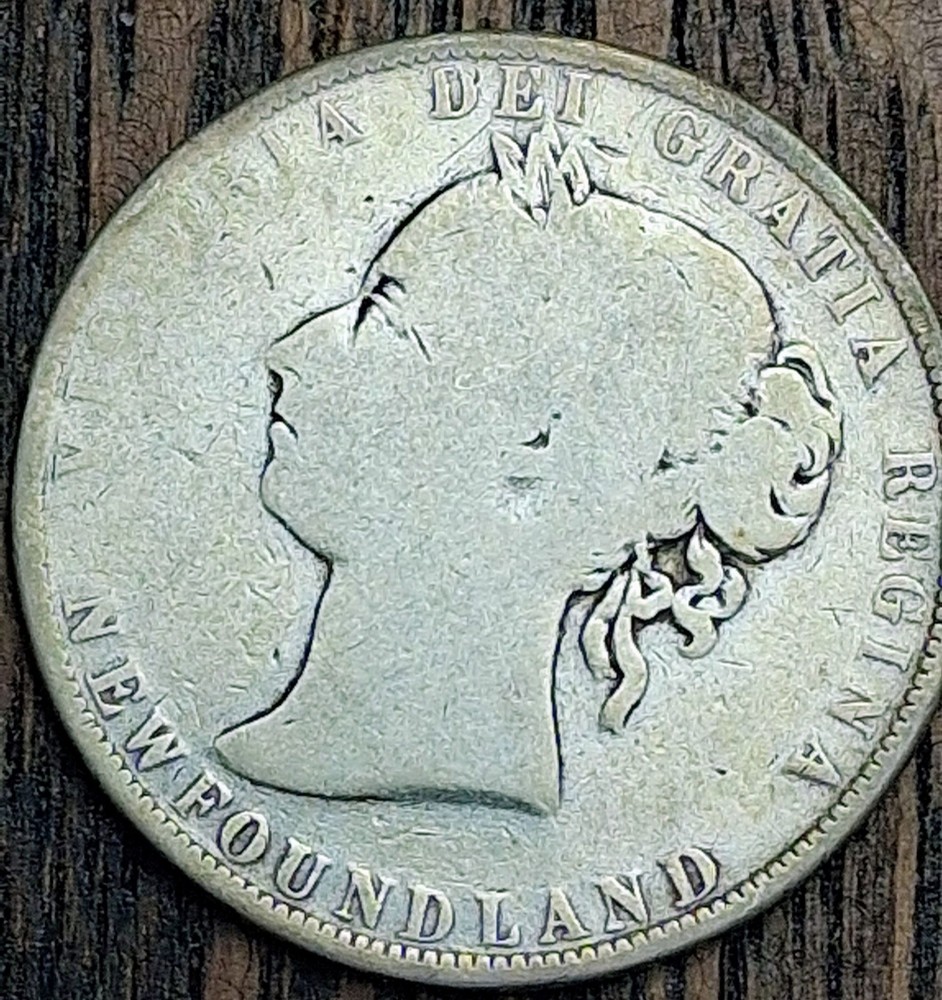 1900 Newfoundland 50 Cent-G-condition.