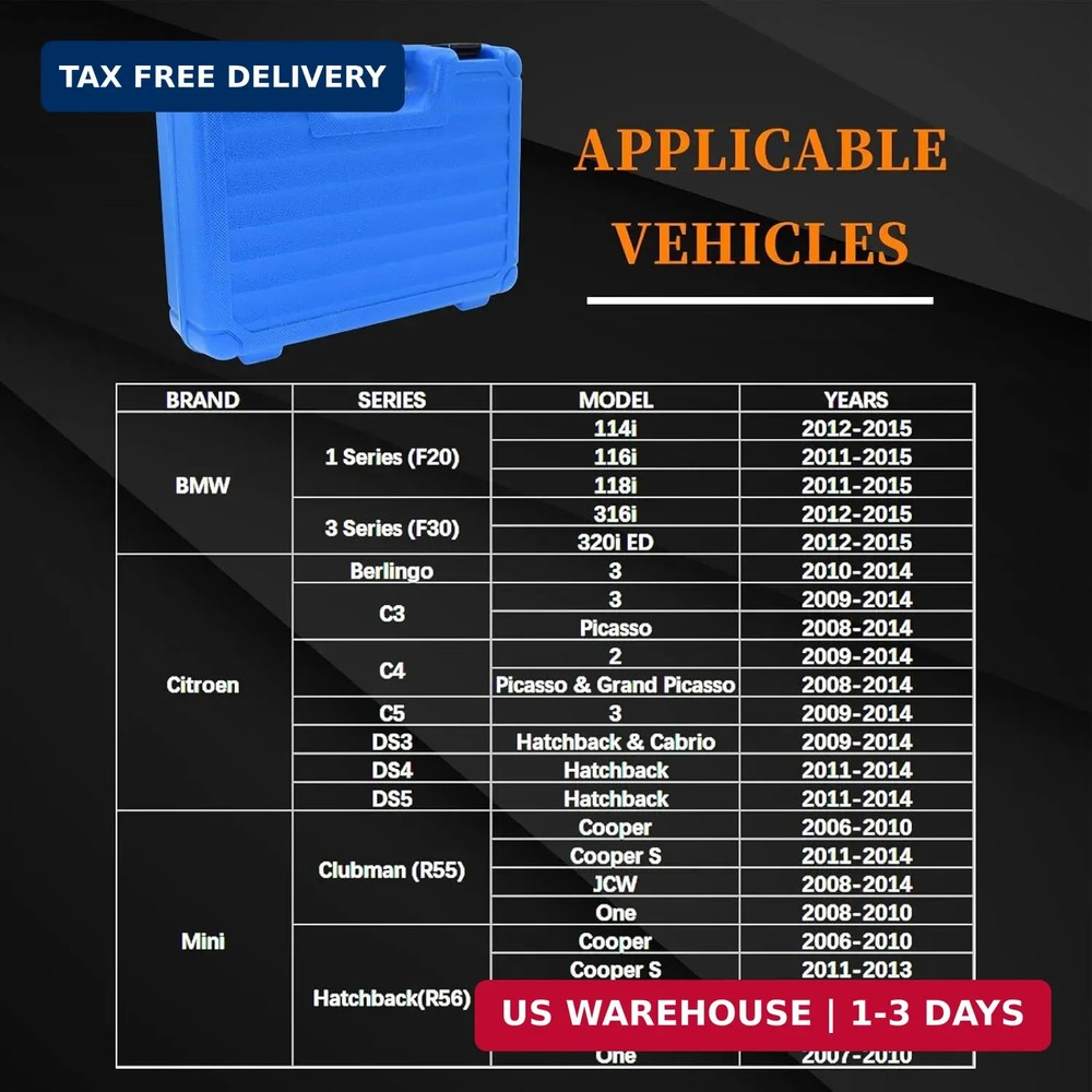 Camshaft Alignment Timing Tool Kit, Engine Locking Timing Tool Compatible with B