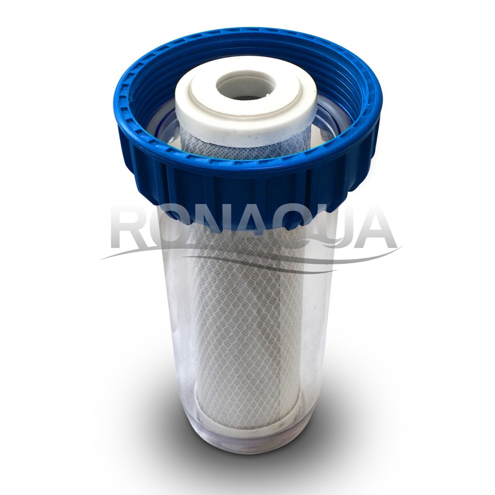 10" Clear Standard Whole House Water Filter System with Carbon Filter