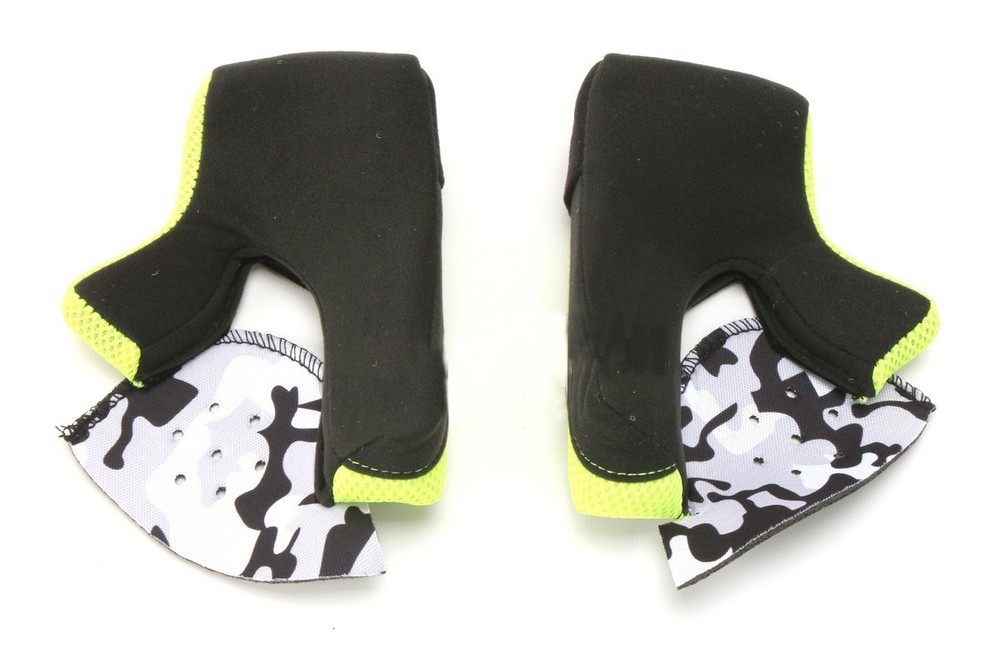 LS2 Gate Helmet Replacement Cheek Pads Yellow