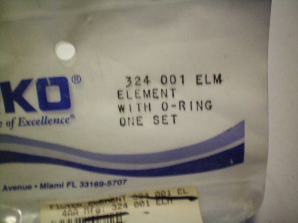 PERKO #324 001 ELM ELEMENT WITH O RING , FREE FREIGHT