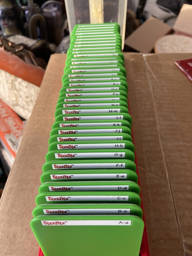 sizzix alphabet dies Playground-complete Set