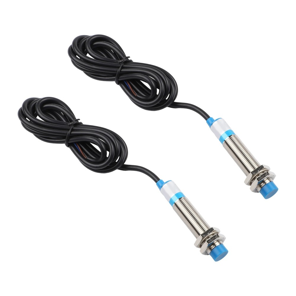 2 pcs LJ12A34ZBY Inductive Proximity Sensor Switches with Robust ABS Probe