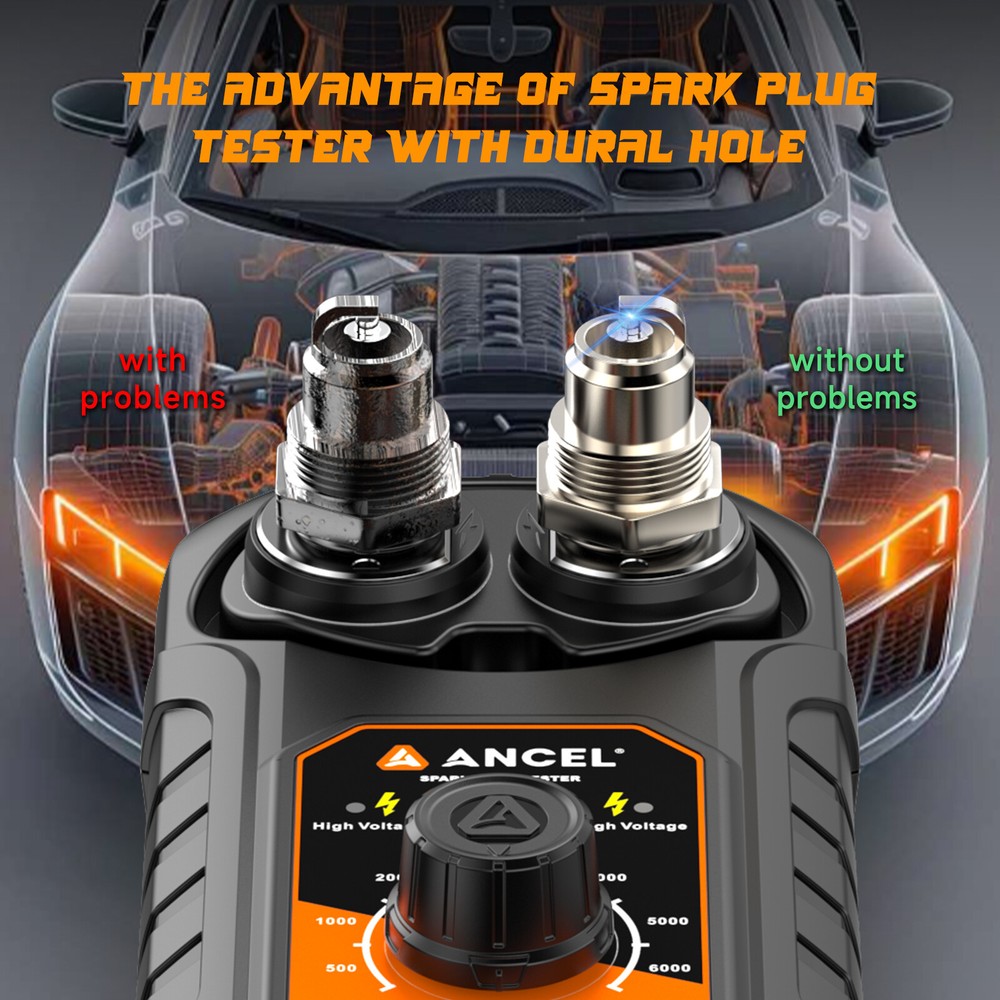 ANCEL SP21 Spark Plug Tester Auto Diagnostic Scanner for Car Ignition System