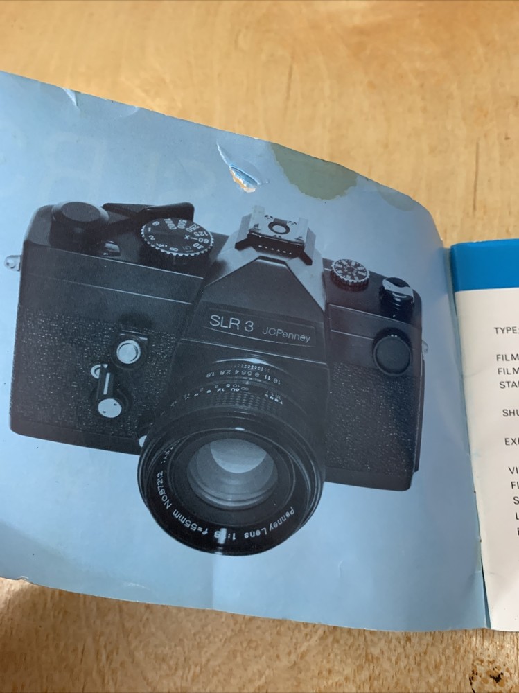 JC PENNEY SLR3 Instruction Book