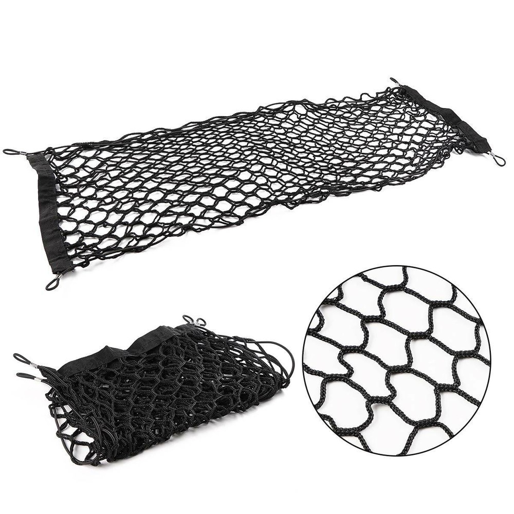 Envelope Style Rear Trunk Cargo Net Storage Organizer Bag Hook Universal For Car