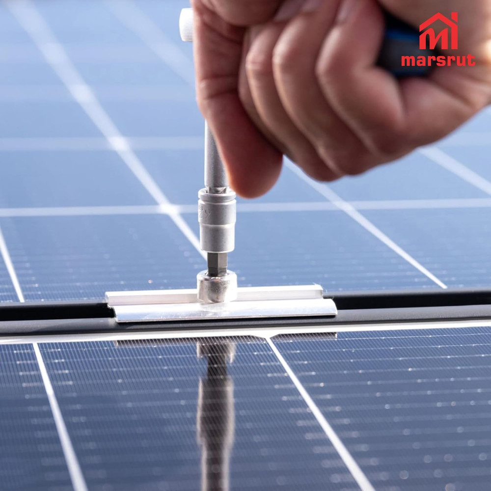 10Pcs Solar Panel Clamps for Unistrut System, Mounting Clamp Bracket, Adjustable