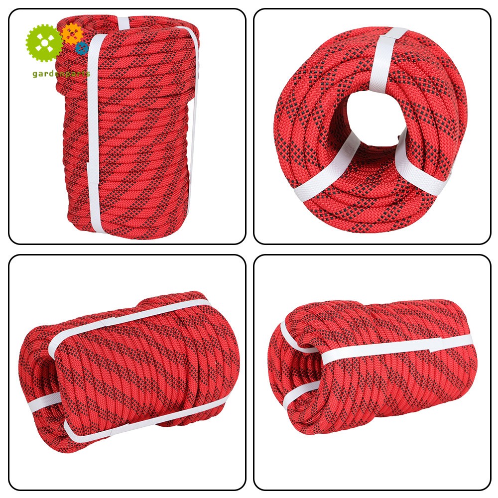 3/8" × 100' Braid Polyester Rope Arborist Tree Rope 3520Lbs High Strong