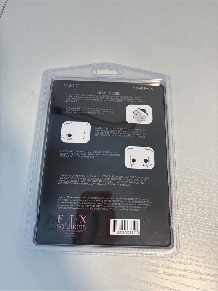 FIX Solutions No Show Nipple Cover Ups 5 Pack NEW