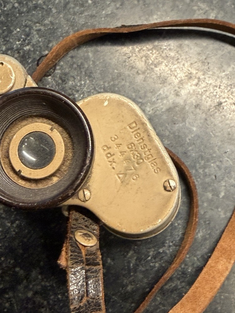 German WW2 tropical Binoculars Complete. Clear Optics