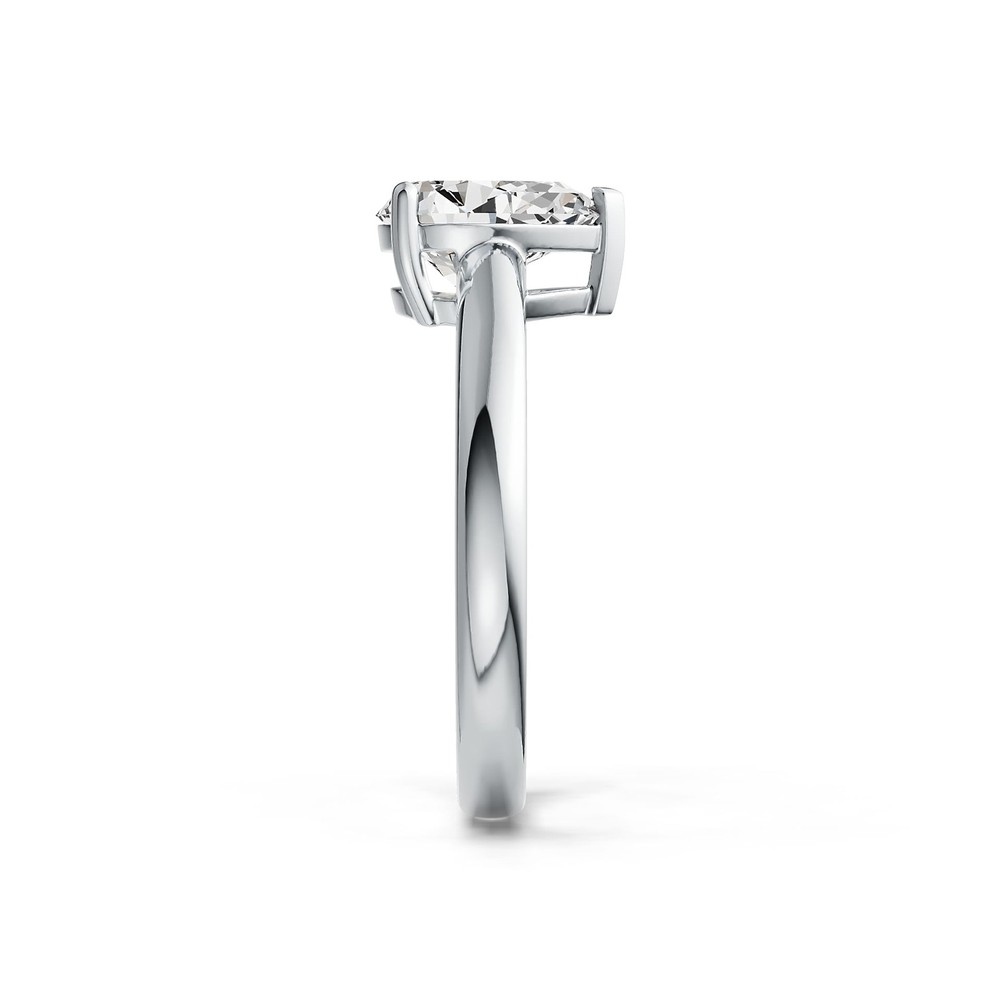 Sterling Silver Semi Mount Ring Setting Pear PE 10X8mm Solitaire