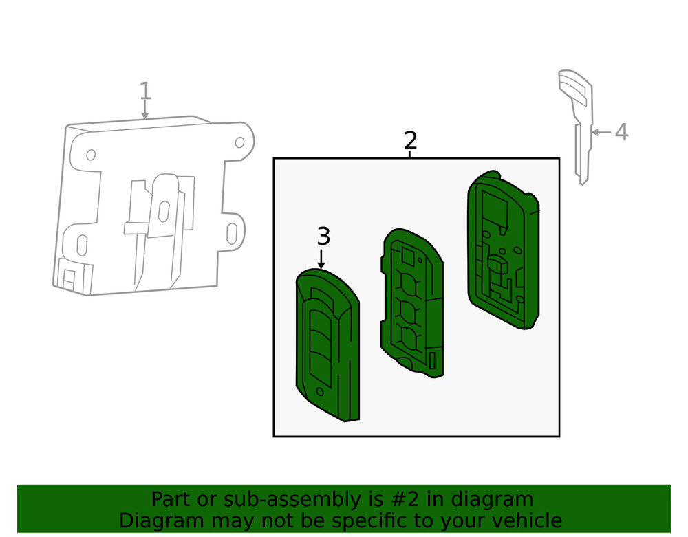 Genuine Mitsubishi Transmitter 6370B711