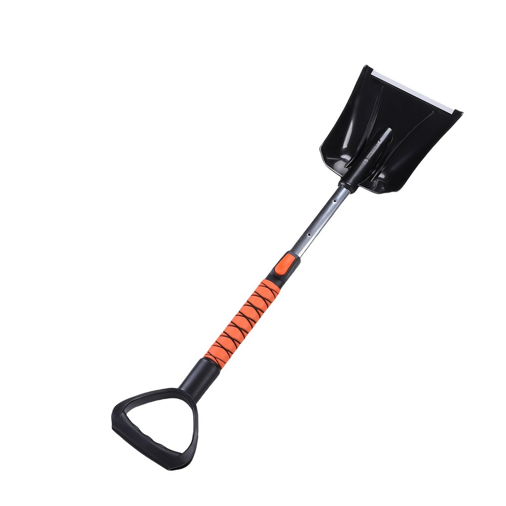 4 In 1 Extendable Snow Brush Ice Scraper For Car Windshield DERL