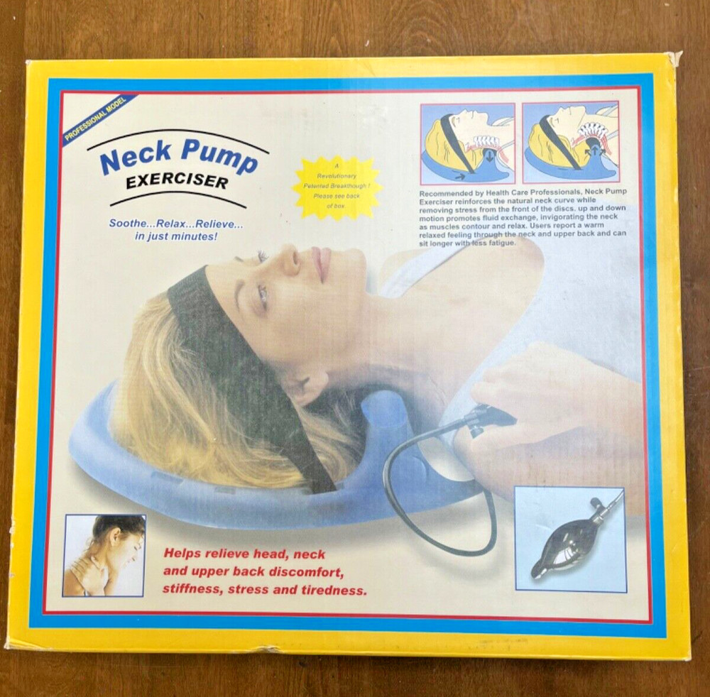 Professional Model Neck Pump Exerciser Spine Traction Hydrator