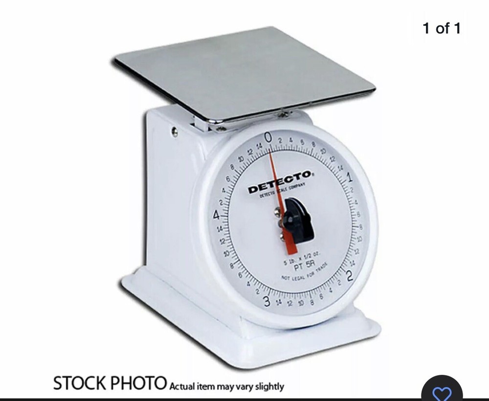 Detecto PT-500RK Top Loading Scale with Rotating Dial-500 g Capacity