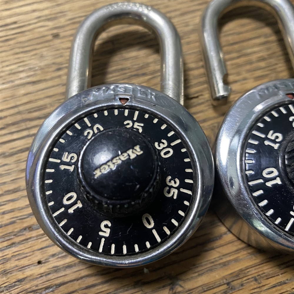 Master Lock Combination Locks set of 2 same combination