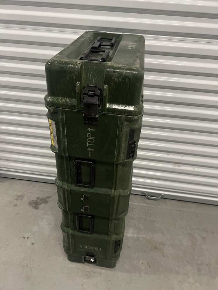 HARDIGG STYLE RACK MOUNT CASE GENERAL DYNAMICS MILITARY ELECTRONICS CRATE 34"-5U