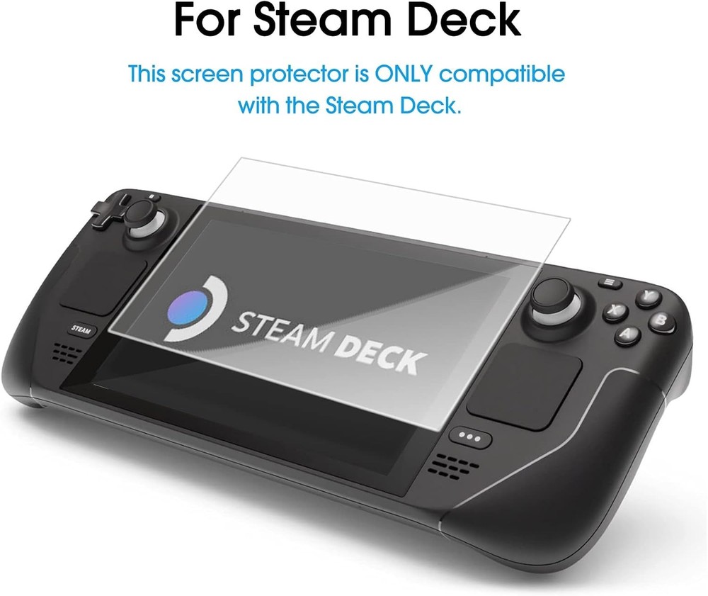 2 Pack Tempered Glass Screen Protector for Steam Deck 7'' - 9H Hardness