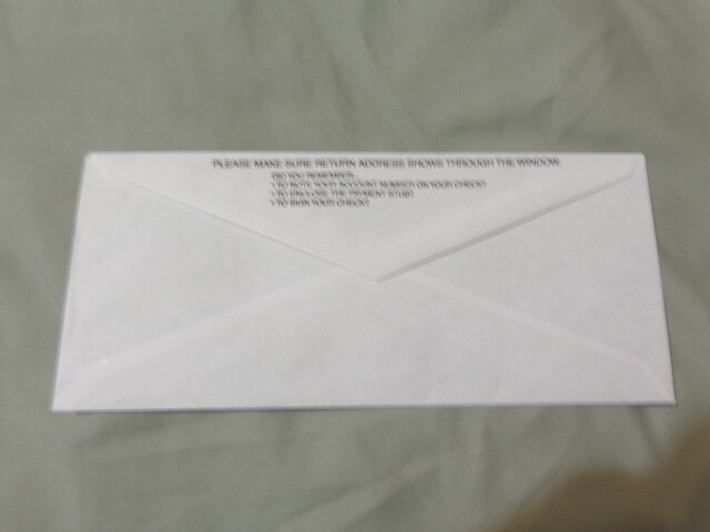 10, 15 White Security Envelopes With Window You Pick