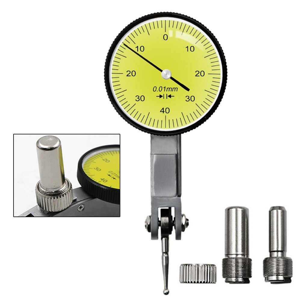0-0.8mm Dial Gauge Test Indicator Dial Test Comparator with Dovetail Rails