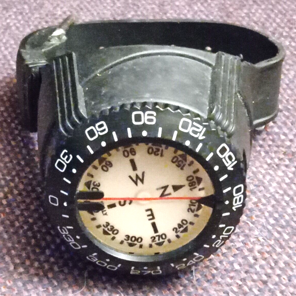 Scuba Diving Navigation Compass Module W/Strap - Made in Italy