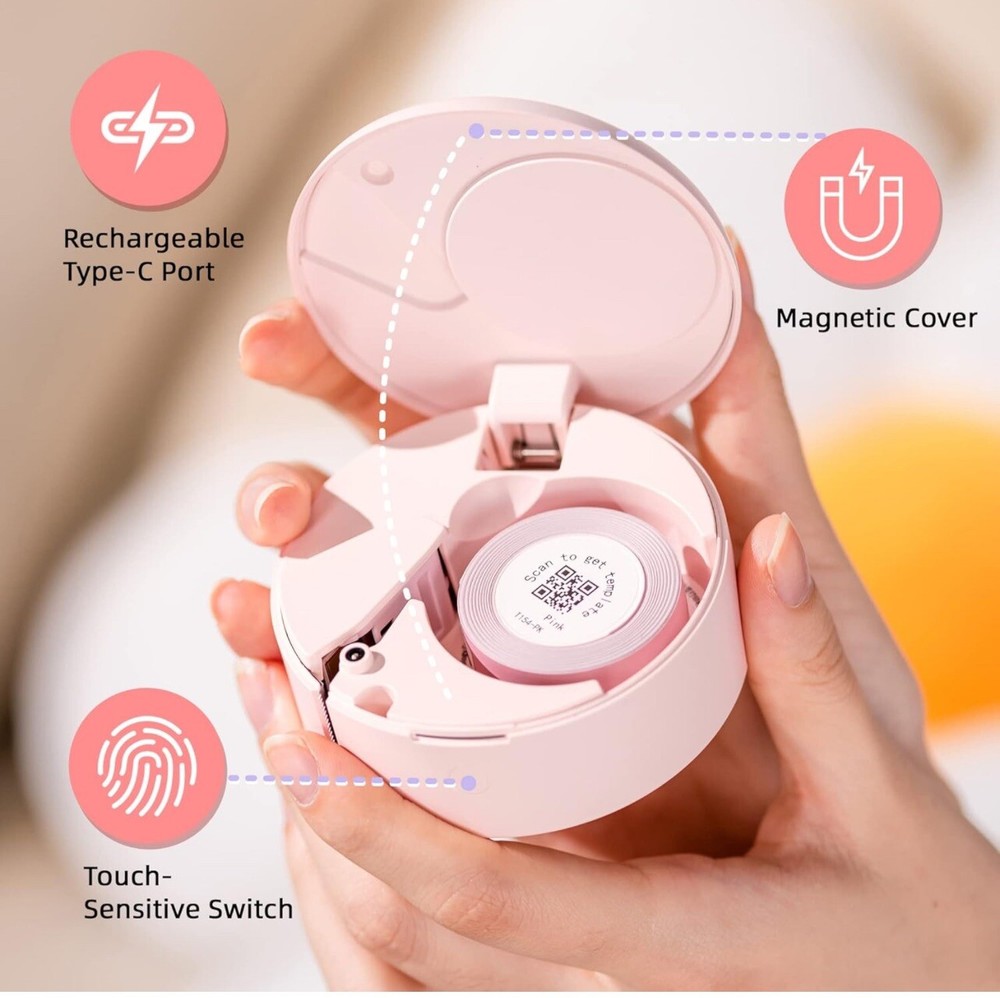 Mini Cute Label Maker ( Including 5 Tapes)