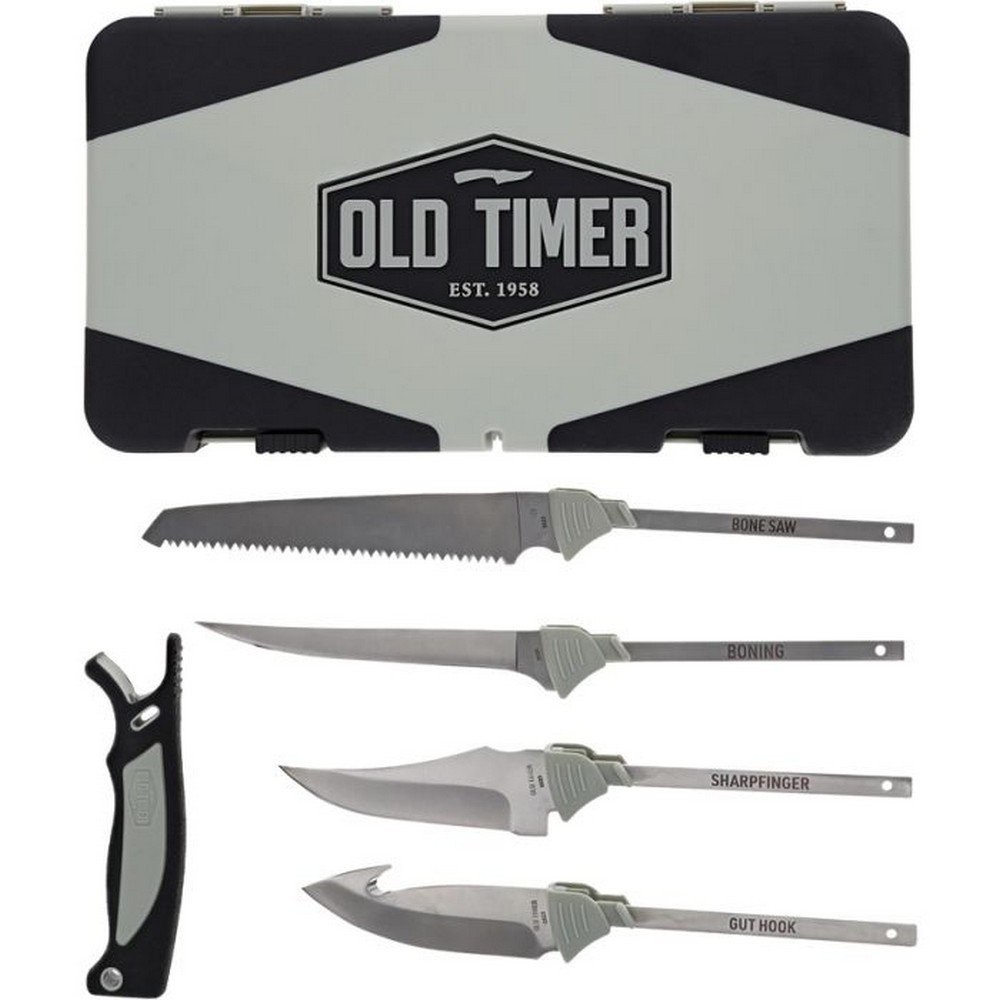 Old Timer Switch-It Hunting Kit with 4 Interchangeable Blades, Traveling Case a