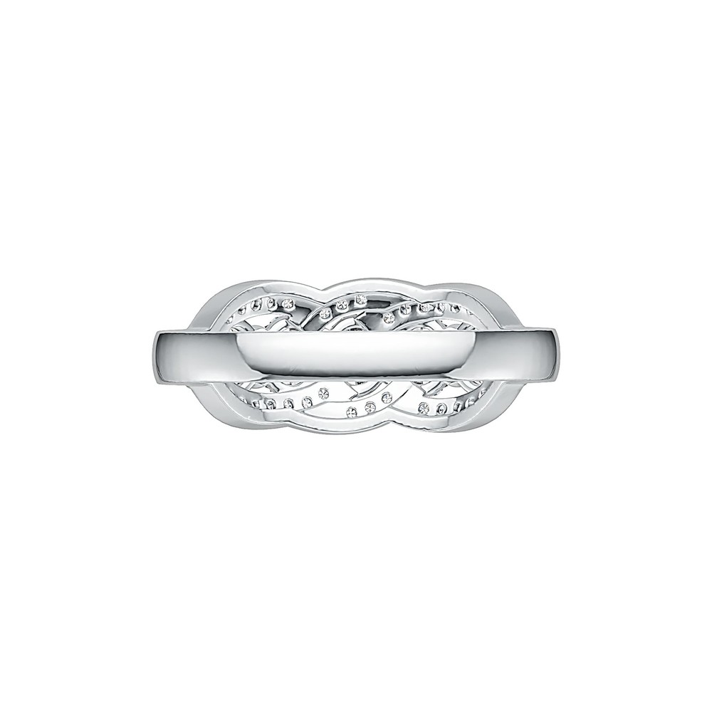 Sterling Silver Semi Mount Ring Setting Oval OV 5X4mm Infinity Engagement Ring